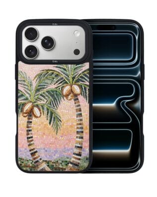 Etui do iPhone 17 Pro Max IBIZU DropGuard Matt z MagSafe, Modern Classics, Sycylijska palma