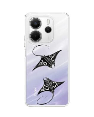 Etui do Xiaomi Redmi Note 14 4G przeźroczyste, silikonowe Flexi, Summer Patterns, diabeł morski