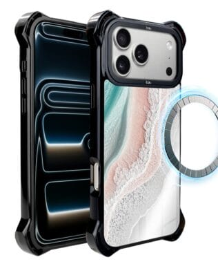 Etui do iPhone 17 Pro Max IBIZU DropGuard Ultra z MagSafe, Reflect, Rajska fala
