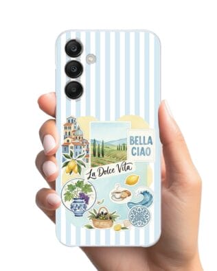 Etui do Samsung Galaxy M35 5G przeźroczyste, silikonowe Flexi, Italian Summer, La Dolce Vita