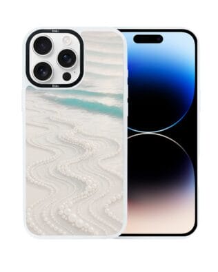 Etui do iPhone 14 Pro Max IBIZU DropGuard Matt z MagSafe, Amalfi, Koralowa plaża