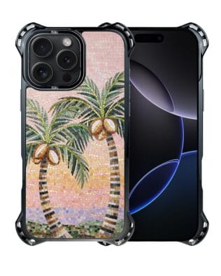 Etui do iPhone 16 Pro Max IBIZU DropGuard Ultra z MagSafe, Modern Classics, Sycylijska palma