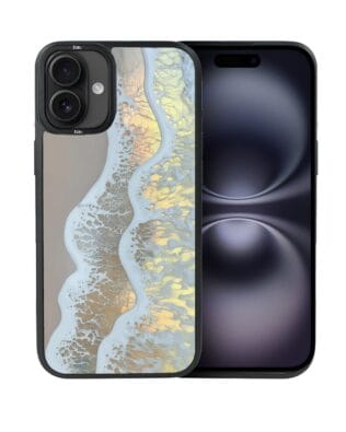 Etui do iPhone 16 IBIZU DropGuard Matt z MagSafe, Reflect, Złote wybrzeże