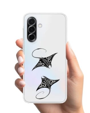 Etui do Samsung Galaxy A36 5G przeźroczyste, silikonowe Flexi, Summer Patterns, diabeł morski