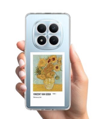 Etui do Xiaomi Redmi Note 15 Pro 4G przeźroczyste, silikonowe Flexi, słoneczniki Van Gogh