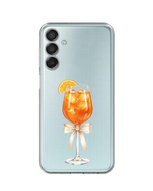 Etui do Samsung Galaxy M15 5G przeźroczyste, silikonowe Flexi, Paradise, Aperol Spritz