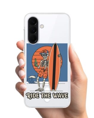 Etui do Samsung Galaxy A37 z MagSafe przeźroczyste, silikonowe Flexi, Summer Patterns, Ride the wave