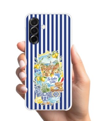 Etui do Samsung Galaxy A26 5G przeźroczyste, silikonowe Flexi, Italian Summer, Limoncello