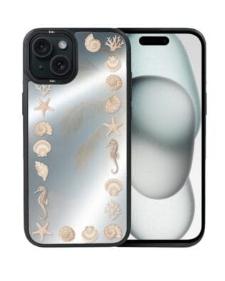 Etui do iPhone 15 Plus IBIZU DropGuard Matt z MagSafe, Reflect, Muszelkowe lustro