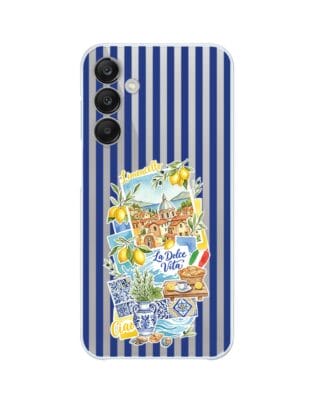 Etui do Samsung Galaxy M35 5G przeźroczyste, silikonowe Flexi, Italian Summer, Limoncello