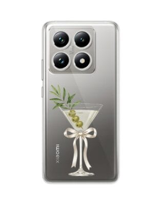 Etui do Xiaomi 14T Pro przeźroczyste, silikonowe Flexi, Paradise, Dry Martini