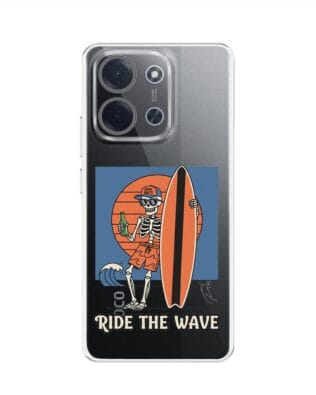Etui do Xiaomi POCO C85 przeźroczyste, silikonowe Flexi, Summer Patterns, Ride the wave