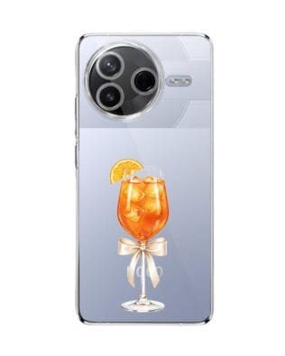 Etui do Xiaomi POCO F7 Pro przeźroczyste, silikonowe Flexi, Paradise, Aperol Spritz