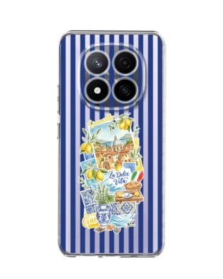 Etui do Xiaomi Redmi Note 14 Pro 4G przeźroczyste, silikonowe Flexi, Italian Summer, Limoncello