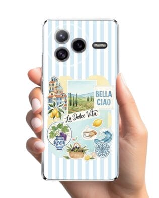 Etui do Xiaomi POCO F7 Ultra przeźroczyste, silikonowe Flexi, Italian Summer, La Dolce Vita