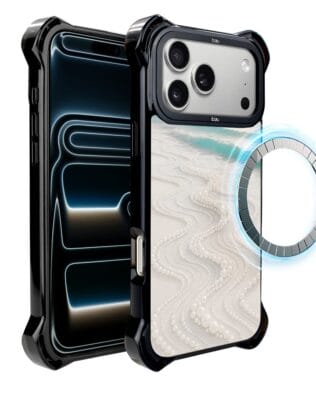 Etui do iPhone 17 Pro Max IBIZU DropGuard Ultra z MagSafe, Amalfi, Koralowa plaża
