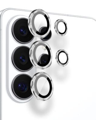Metalowa osłona obiektywu aparatu ze szkła hartowanego 9H do Samsung Galaxy S26 Ultra, 1 zestaw, srebrna
