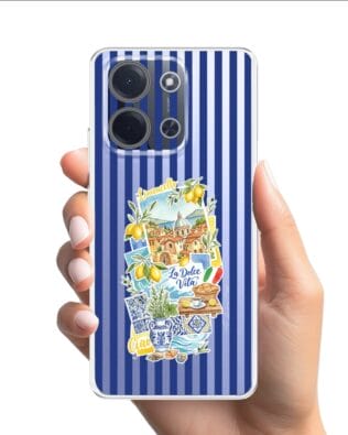 Etui do Xiaomi POCO C85 przeźroczyste, silikonowe Flexi, Italian Summer, Limoncello