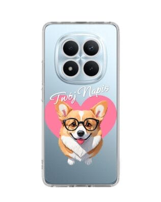 Etui do Xiaomi Redmi Note 15 5G przeźroczyste, silikonowe Flexi, Puppy Love, pies rasy Corgi