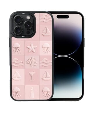 Etui do iPhone 14 Pro IBIZU DropGuard Matt z MagSafe, Amalfi, Koralowy klub