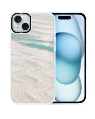 Etui do iPhone 15 Plus IBIZU DropGuard Matt z MagSafe, Amalfi, Koralowa plaża