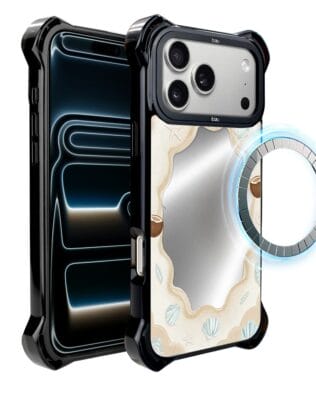 Etui do iPhone 17 Pro Max IBIZU DropGuard Ultra z MagSafe, Reflect, Plażowe lustro