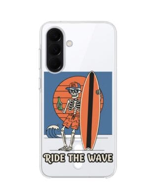 Etui do Samsung Galaxy A37 z MagSafe przeźroczyste, silikonowe Flexi, Summer Patterns, Ride the wave