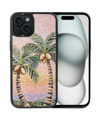 Etui do iPhone 15 IBIZU DropGuard Matt z MagSafe, Modern Classics, Sycylijska palma