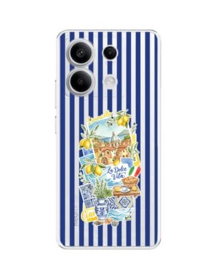 Etui do Xiaomi Redmi Note 13 Pro 5G przeźroczyste, silikonowe Flexi, Italian Summer, Limoncello