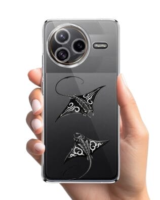 Etui do Xiaomi POCO F7 Ultra przeźroczyste, silikonowe Flexi, Summer Patterns, diabeł morski
