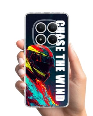 Etui do Xiaomi Redmi Note 15 Pro 4G przeźroczyste, silikonowe Flexi, Bikers, Chase The Wind