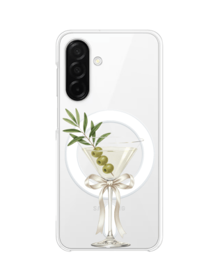 Etui do Samsung Galaxy A26 5G z MagSafe przeźroczyste, silikonowe Flexi, Paradise, Dry Martini