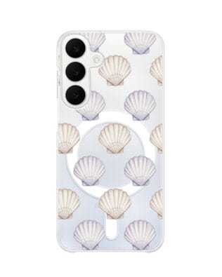 Etui do Samsung Galaxy A25 5G z MagSafe przeźroczyste, silikonowe Flexi, Summer Patterns, pastelowe muszelki