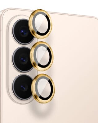 Metalowa osłona obiektywu aparatu ze szkła hartowanego 9H do Samsung Galaxy S26, 1 zestaw, złota