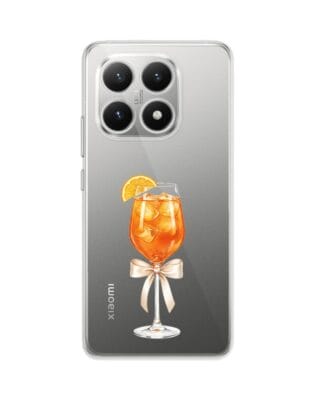 Etui do Xiaomi 15T przeźroczyste, silikonowe Flexi, Paradise, Aperol Spritz