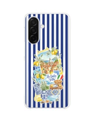 Etui do Samsung Galaxy A26 5G z MagSafe przeźroczyste, silikonowe Flexi, Italian Summer, Limoncello