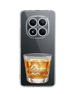 Etui do Xiaomi Redmi Note 15 Pro Plus 5G przeźroczyste, silikonowe Flexi, Paradise, Whiskey on the rocks