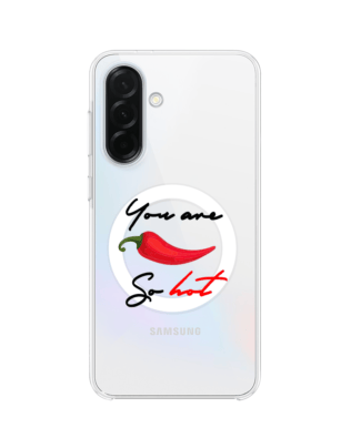Etui do Samsung Galaxy A37 z MagSafe przeźroczyste, silikonowe Flexi, papryczka chilli