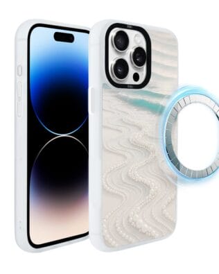 Etui do iPhone 14 Pro IBIZU DropGuard Matt z MagSafe, Amalfi, Koralowa plaża