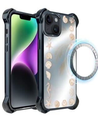 Etui do iPhone 14 Plus IBIZU DropGuard Ultra z MagSafe, Reflect, Muszelkowe lustro
