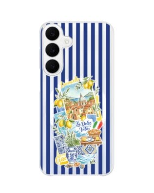 Etui do Samsung Galaxy S25 FE z MagSafe przeźroczyste, silikonowe Flexi, Italian Summer, Limoncello