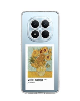 Etui do Xiaomi Redmi Note 15 Pro Plus 5G przeźroczyste, silikonowe Flexi, słoneczniki Van Gogh