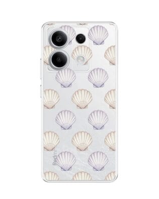 Etui do Xiaomi Redmi Note 13 Pro 5G przeźroczyste, silikonowe Flexi, Summer Patterns, pastelowe muszelki