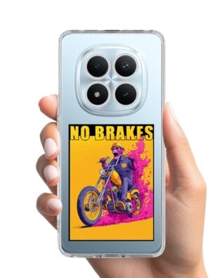 Etui do Xiaomi Redmi Note 15 Pro 4G przeźroczyste, silikonowe Flexi, Bikers, Motocyklem przez świat