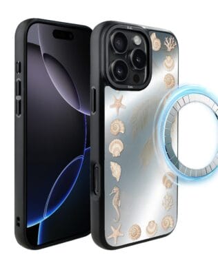 Etui do iPhone 16 Pro Max IBIZU DropGuard Matt z MagSafe, Reflect, Muszelkowe lustro