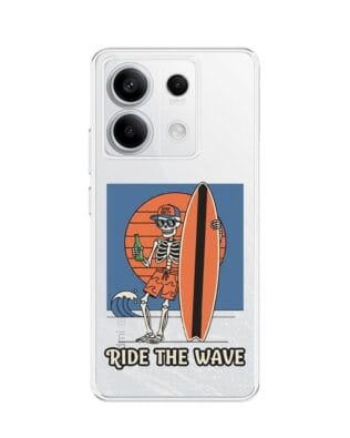 Etui do Xiaomi Redmi Note 13 Pro 5G przeźroczyste, silikonowe Flexi, Summer Patterns, Ride the wave