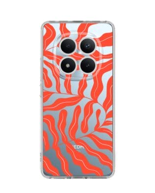 Etui do Xiaomi Redmi Note 15 Pro 5G przeźroczyste, silikonowe Flexi, Summer Patterns, koralowy wzór