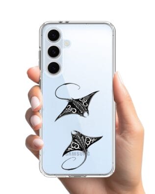 Etui do Samsung Galaxy S24 FE przeźroczyste, silikonowe Flexi, Summer Patterns, diabeł morski