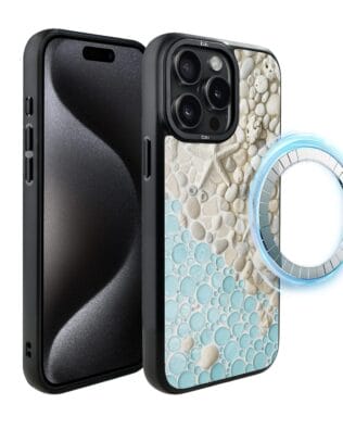 Etui do iPhone 15 Pro IBIZU DropGuard Matt z MagSafe, Amalfi, Rajska zatoczka