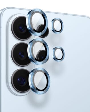 Metalowa osłona obiektywu aparatu ze szkła hartowanego 9H do Samsung Galaxy S26 Ultra, 1 zestaw, niebieska